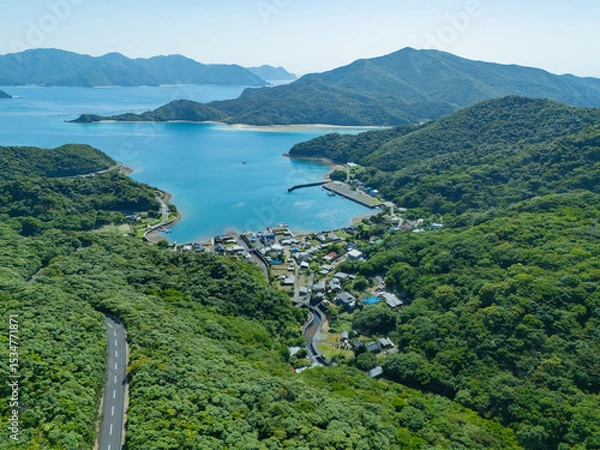 Fototapeta 奄美大島　宇検村　宇検集落