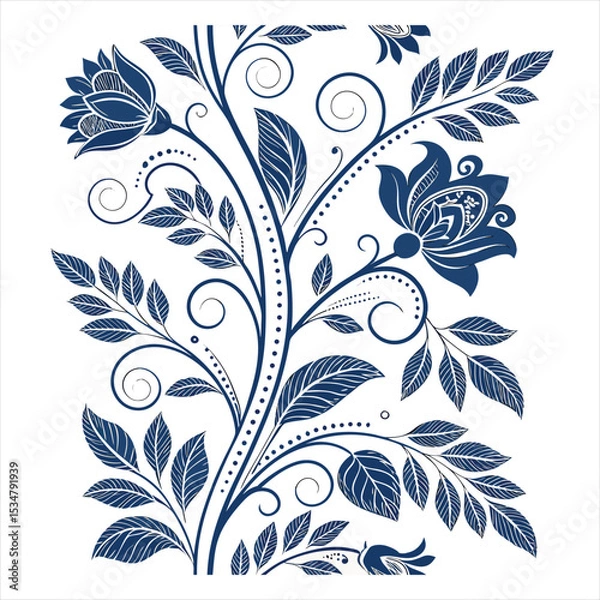 Fototapeta floral seamless pattern