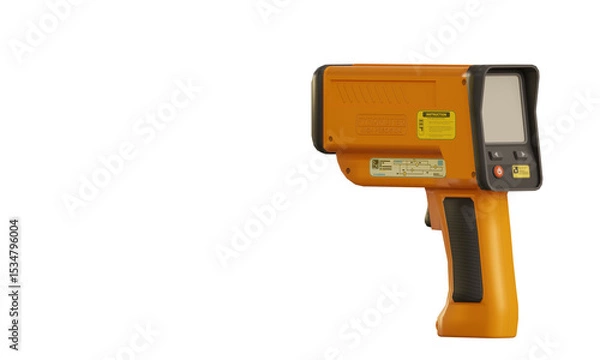 Fototapeta Isolated pyrometer on transparent background