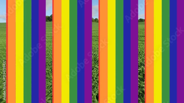 Obraz LGTBI Rainbow 5 Styles Horizontal Transitions 1 MOGRT  492