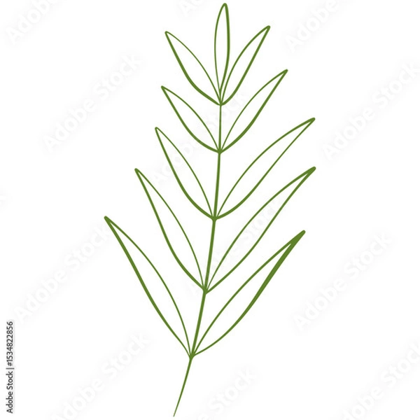 Obraz vector illustration of an abstract leaf
