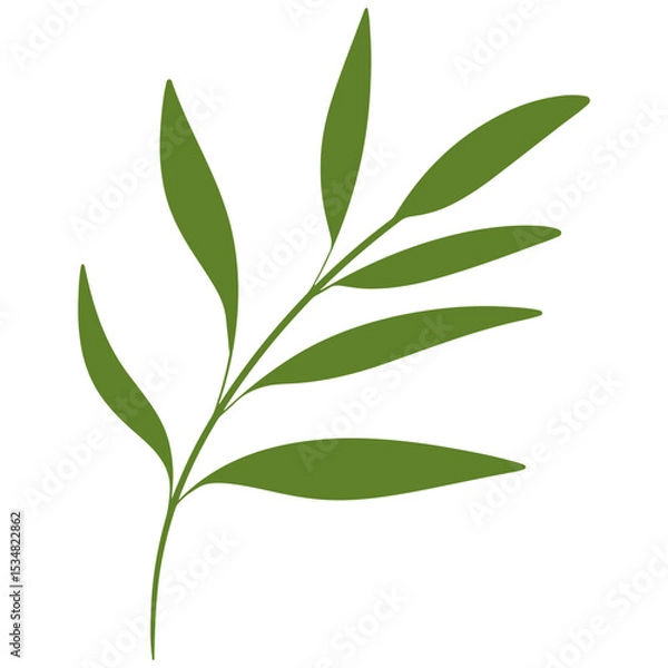 Obraz vector illustration of an abstract leaf