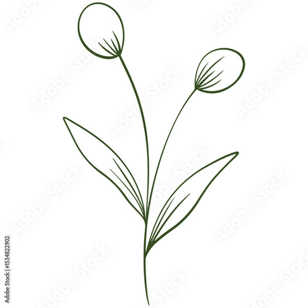 Obraz vector illustration of an abstract leaf