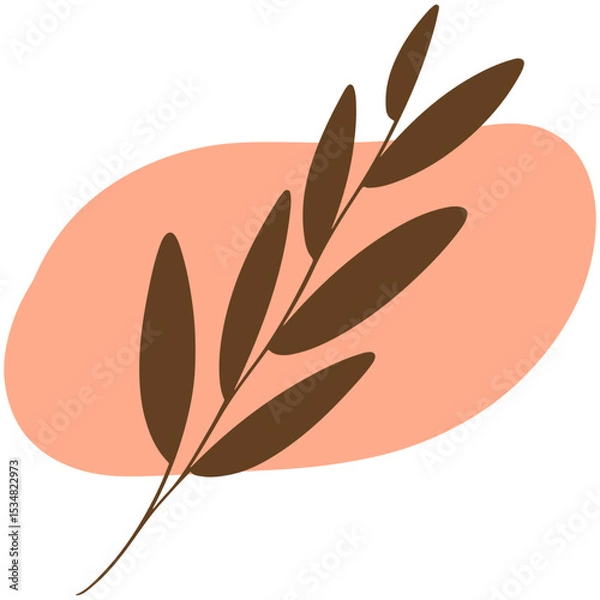 Obraz vector illustration of an abstract leaf
