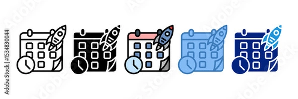 Fototapeta Release Schedule Icon Element For Design