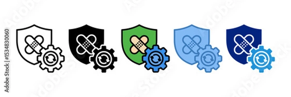 Fototapeta Patch Management Icon Element For Design