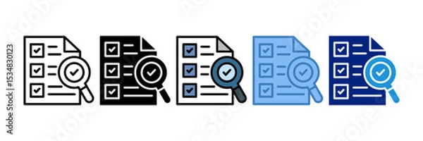 Fototapeta Audit Logs Icon Element For Design