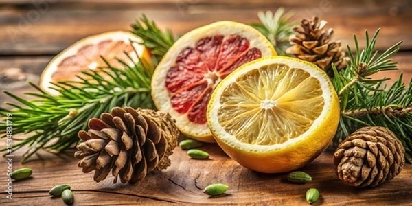 Fototapeta Cannabis terpenes infused in a lemon