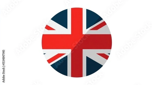 Obraz National flag icon in circular format