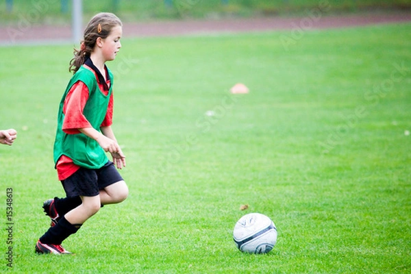 Obraz fussball mädchen