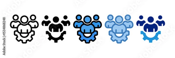 Fototapeta Team Icon Element For Design
