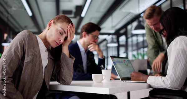 Fototapeta Financial Analyst's Shocked Expression While Dealing