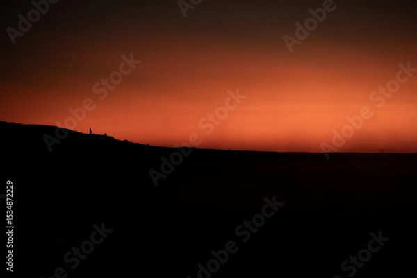 Fototapeta Volcanic ledge, tiny distant soul - 2