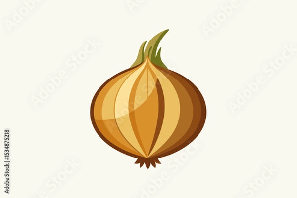 Obraz onion isolated on white