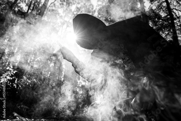 Obraz Death’s shadow looms over fire - 2 