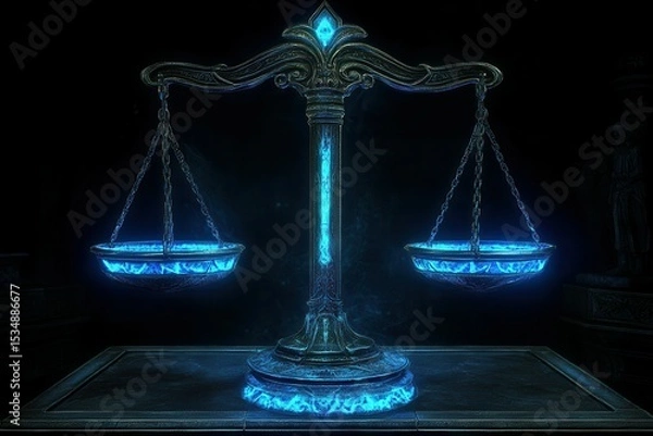 Fototapeta ultra HD picture of scales of justice symbol concept