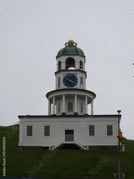 Obraz Old Town Clock of Halifax on a Cloudy Day