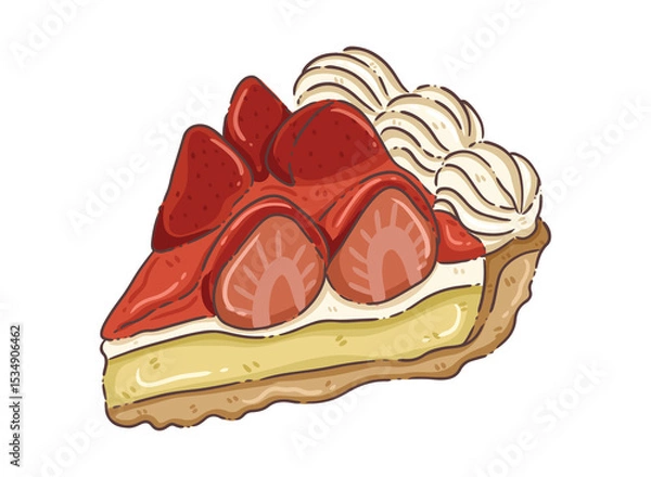 Fototapeta strawberry cake