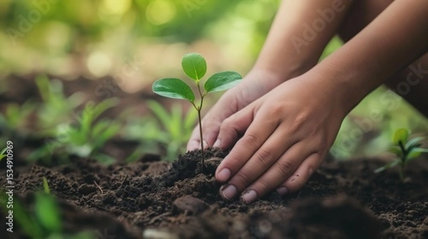 Fototapeta Green Earth Collaborative: Building a Net-Zero Future