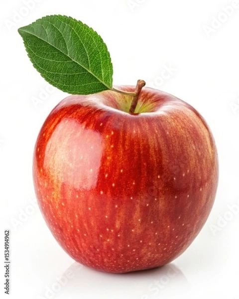 Fototapeta Juicy Red Apple A Vibrant Image of Freshness and Healthy Eating