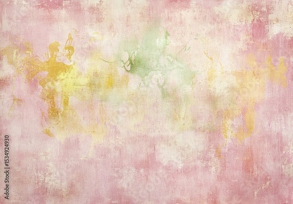 Obraz Abstract pastel world map watercolor painting with textured background