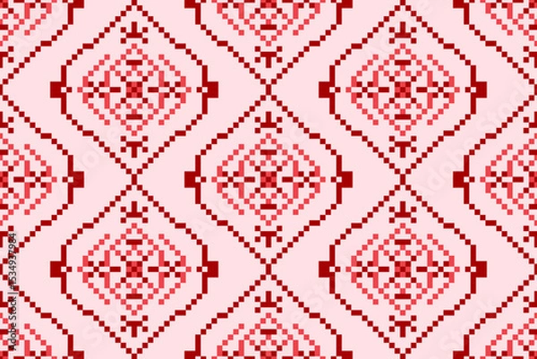 Fototapeta seamless pixel pattern, seamless pattern illustration