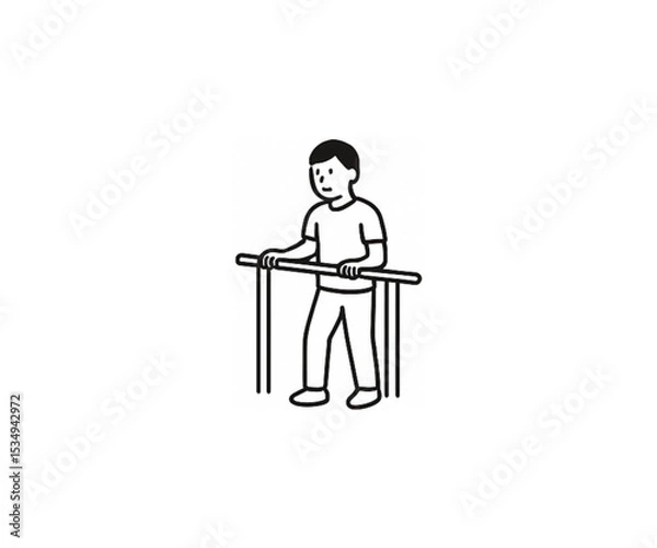 Fototapeta リハビリテーションイラスト１４