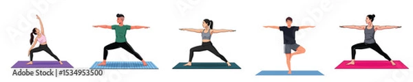 Fototapeta Yoga for Strength and Flexibility