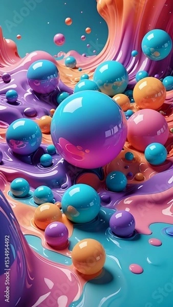 Obraz abstract fractal background