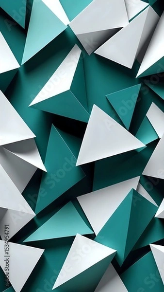 Obraz abstract background with triangles