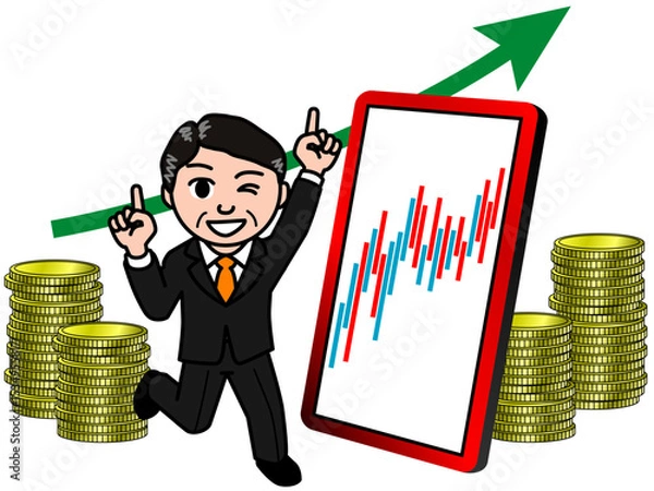 Obraz 壱A：スマホアプリでNISA投資の複利運用をする中年男性の資産拡大_CS3 2025_0610_032