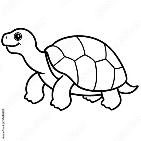Obraz Minimalist Tortoise Line Art