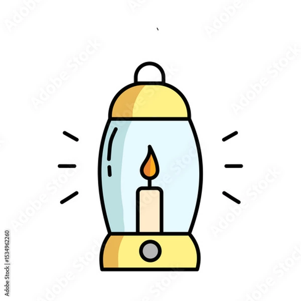 Fototapeta yellow latern