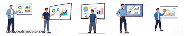 Fototapeta Data Presentation: Visualizing Growth and Insights