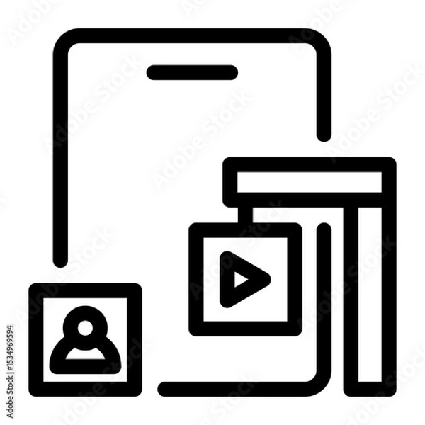 Fototapeta Design and Development. App Development vector icon illustration