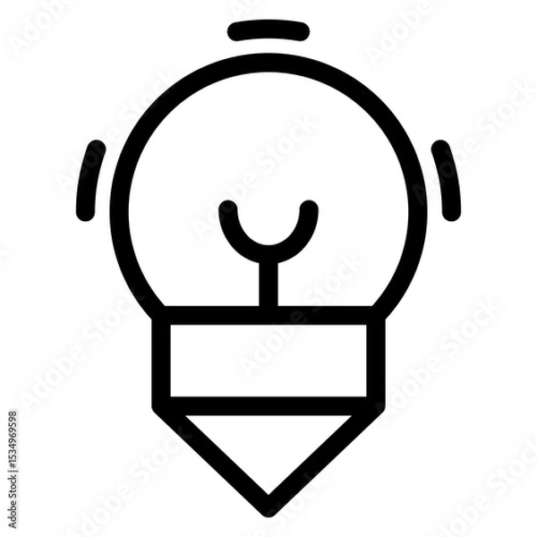 Fototapeta Design and Development. Design Ideas vector icon illustration