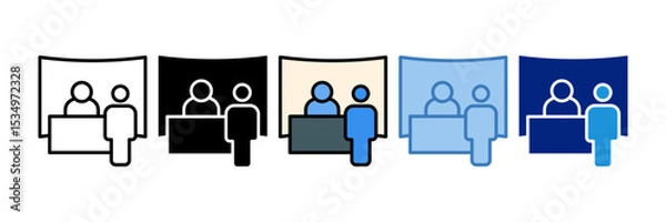 Fototapeta Trade Show Icon Element For Design