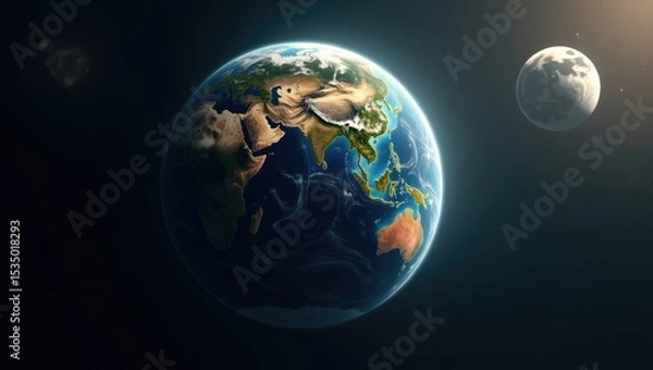 Fototapeta earth in space