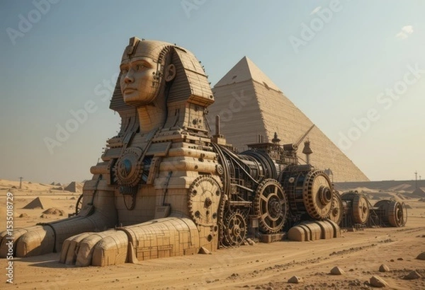 Obraz  Ancient Egypt Re Engineered Wonders of the World Powered by Clockwork