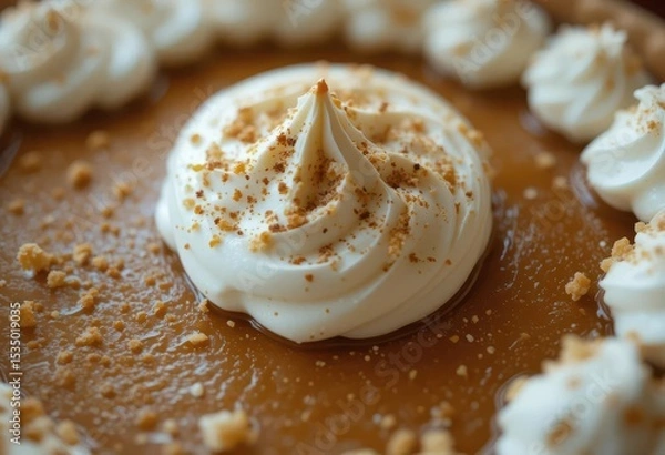 Obraz  Sensory Delight A Pumpkin Pie Capture with a Rich Decadent Composition
