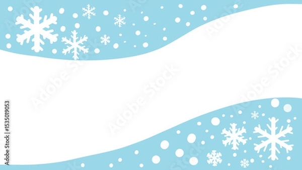 Fototapeta christmas background with snowflakes
