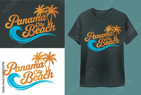 Obraz Modern Trending Summer T Shirt Design Vector 
