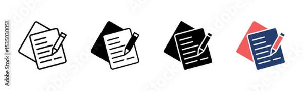 Obraz Internal Memo icon sheet multiple style collection