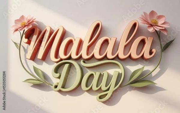 Obraz Malala Day, Generative ai.