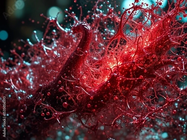Fototapeta Turbulent Air: Close-up Rendered Texture