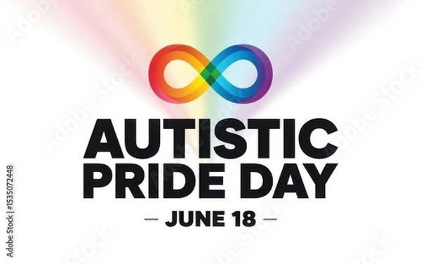 Obraz Autistic Pride Day, Generative ai.