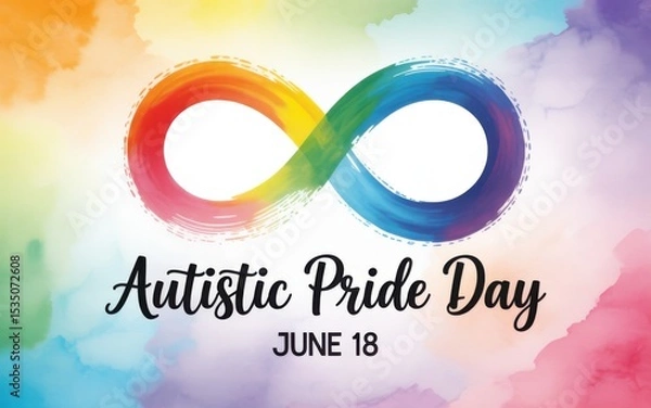 Obraz Autistic Pride Day, Generative ai.