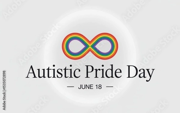 Obraz Autistic Pride Day, Generative ai.