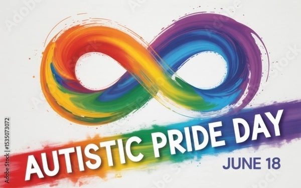 Obraz Autistic Pride Day, Generative ai.