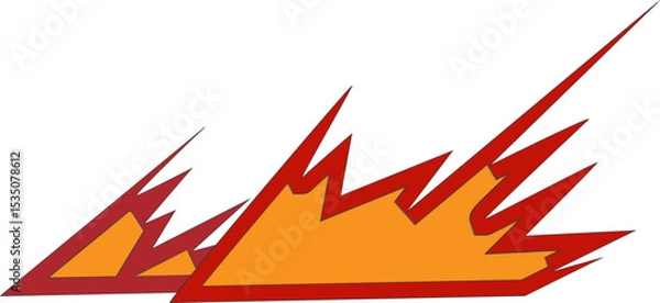 Obraz 불꽃 그래픽 일러스트 / Flame Graphic Illustration